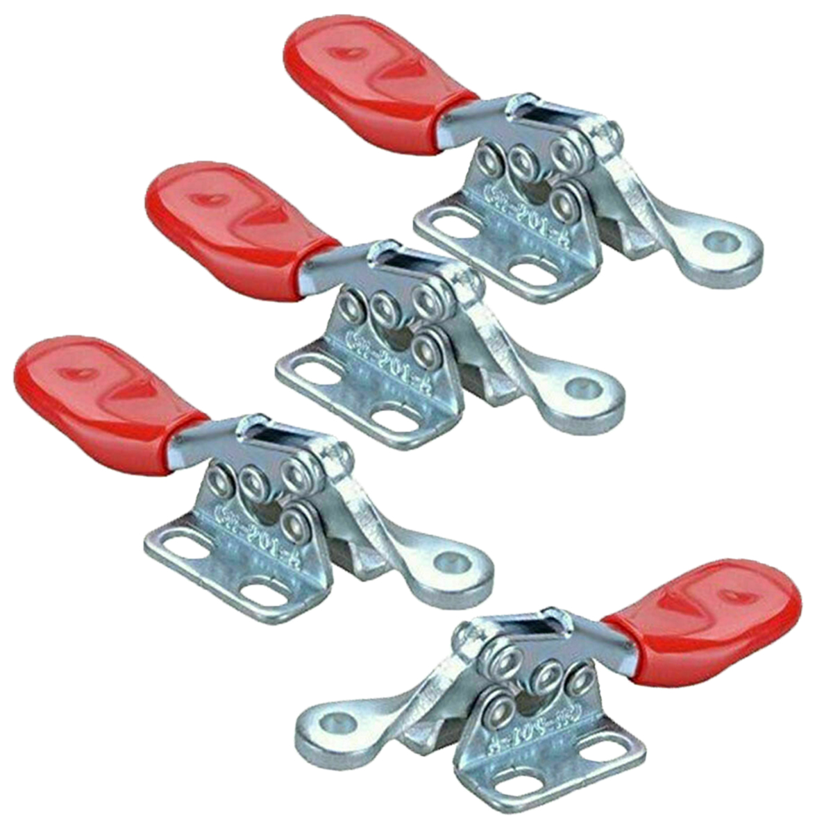 4x Metal Toggle Clamp Quick Toggle Release Horizontal Toggle Clamps